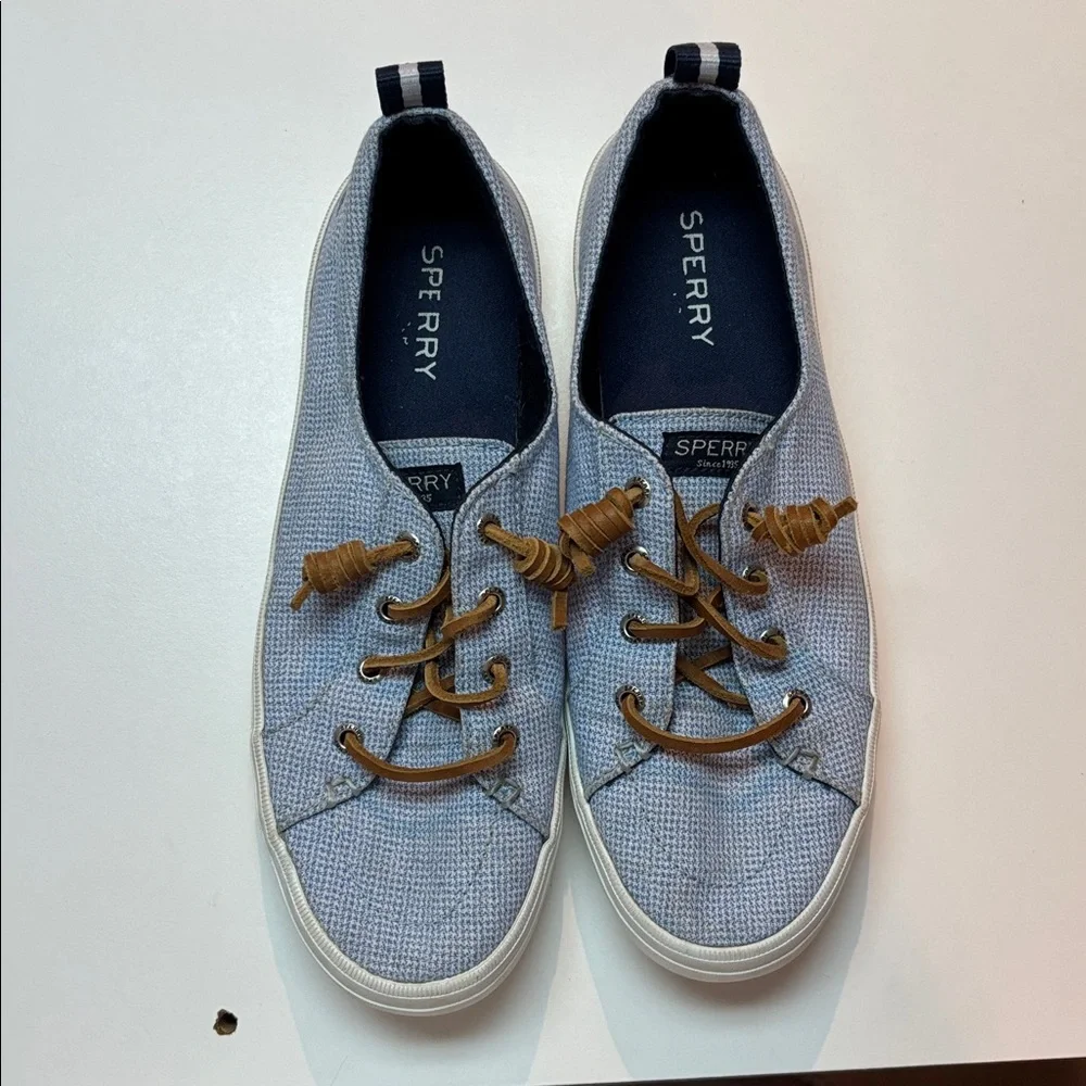 Sperry Sneakers - Crest Vibe Micro Gingham - Blue - Picture 3 of 4